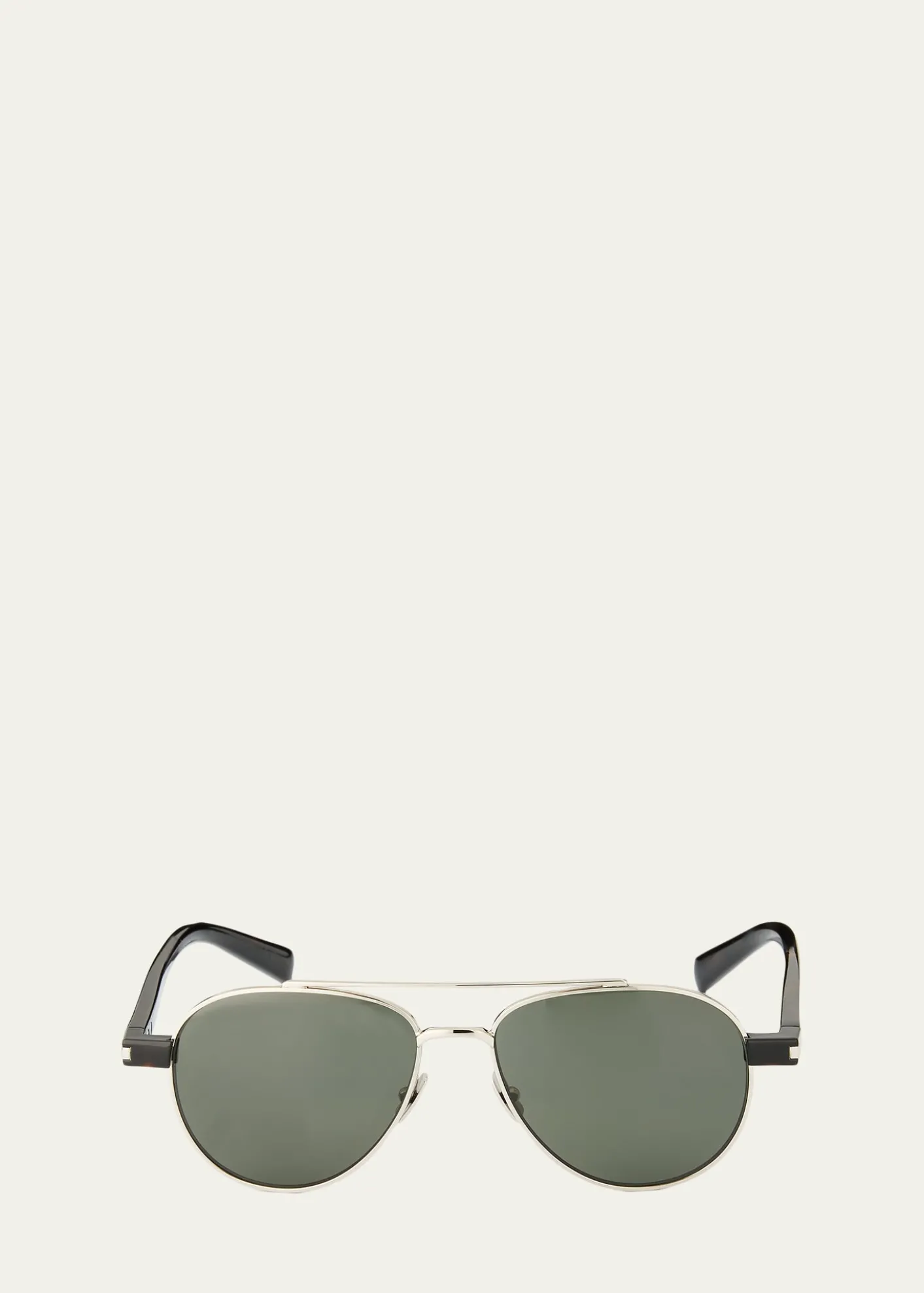Saint LaurentMen's Sl 843-002 Double-Bridge Aviator Sunglasses