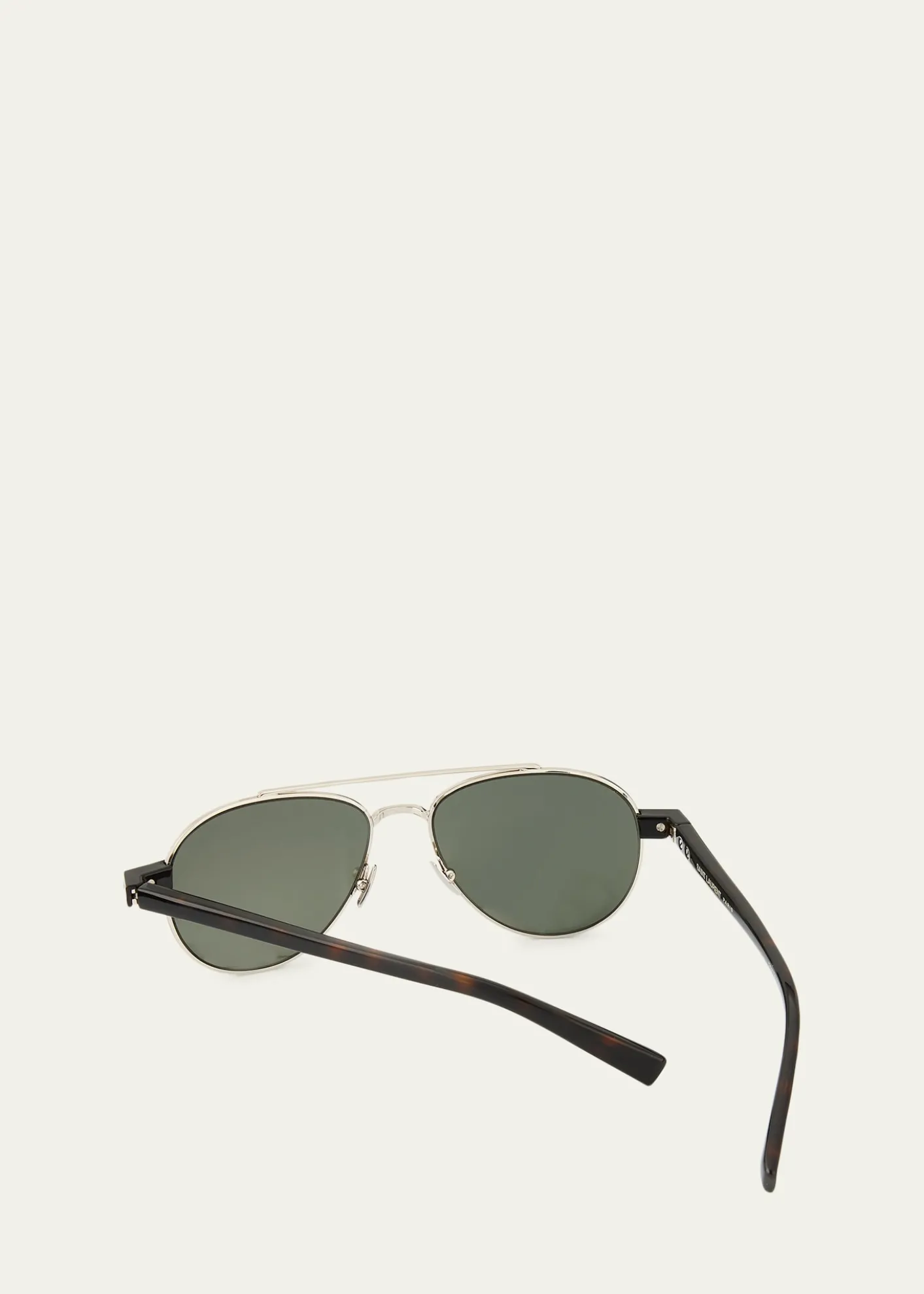 Saint LaurentMen's Sl 843-002 Double-Bridge Aviator Sunglasses
