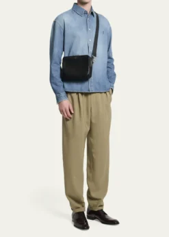 Saint LaurentMen's Small Leather Camera Bag