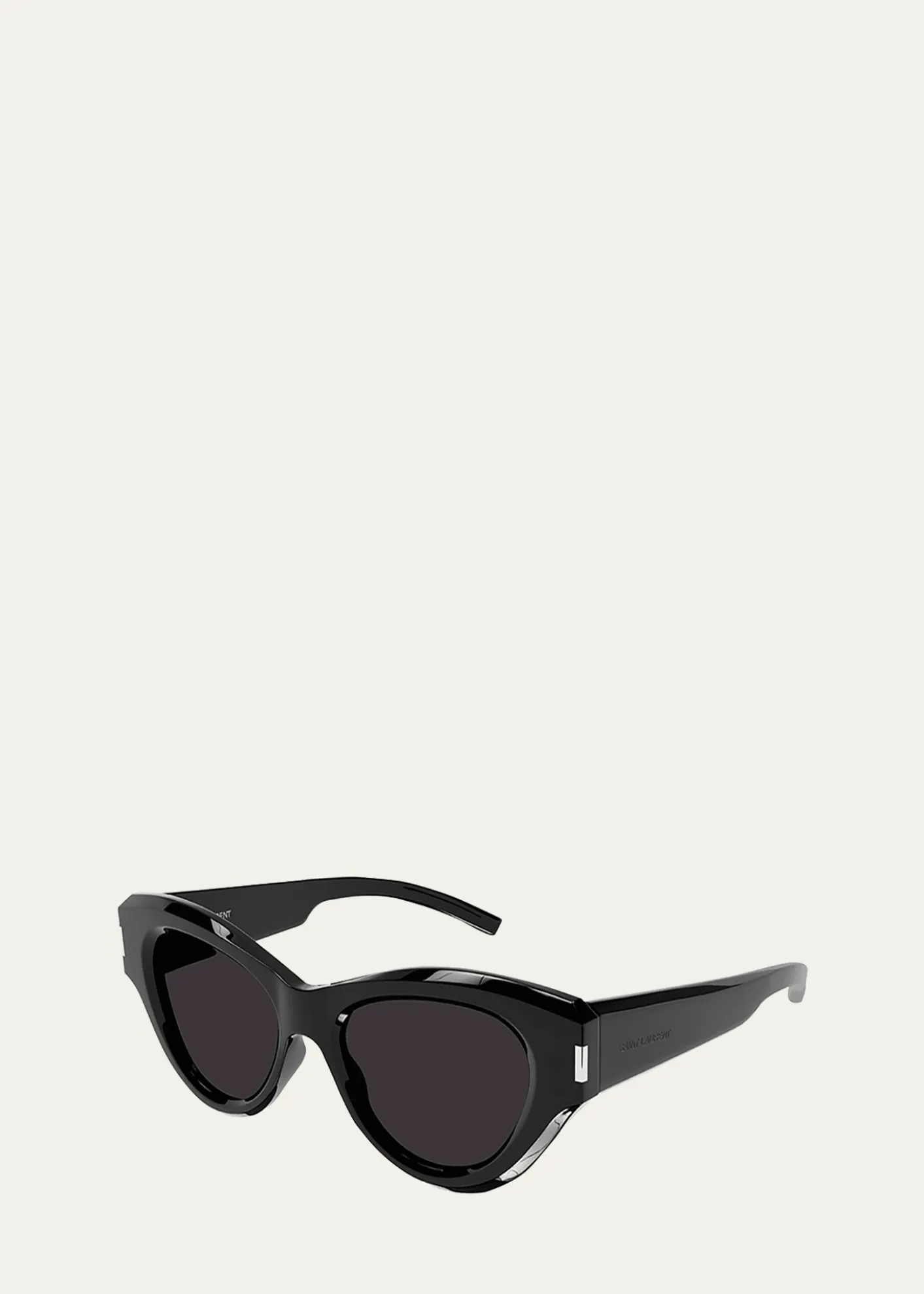 Saint LaurentThick Acetate Cat-Eye Sunglasses