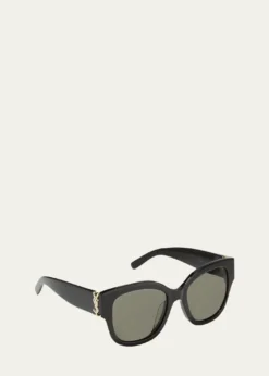 Saint LaurentYSL Oversized Acetate Cat-Eye Sunglasses