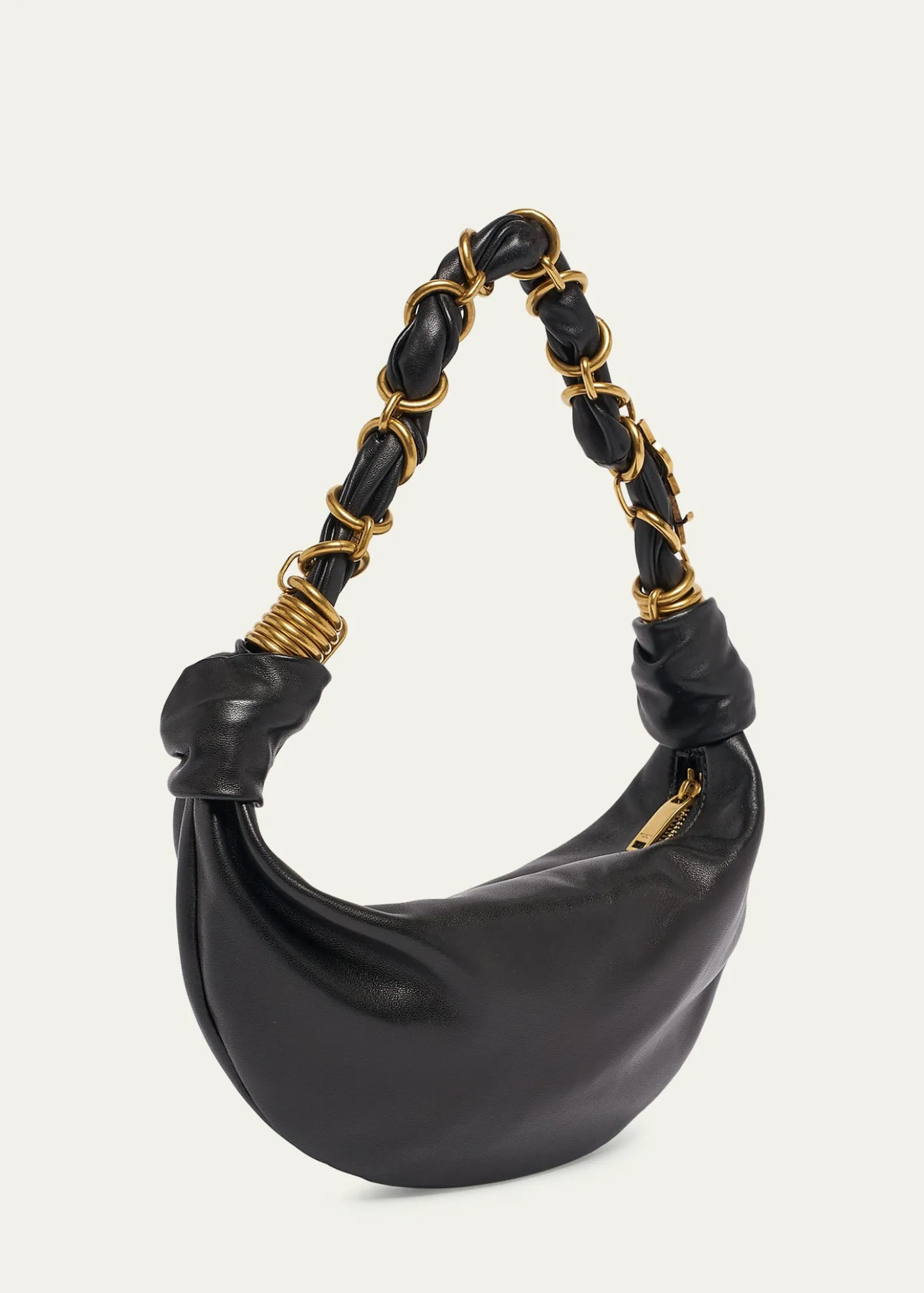 Saint LaurentAmalia Mini YSL Leather Hobo Bag