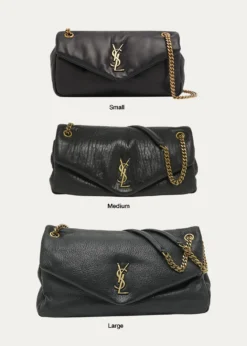 Saint LaurentCalypso Large YSL Shoulder Bag in Leather