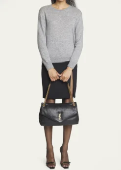 Saint LaurentCalypso Large YSL Shoulder Bag in Leather