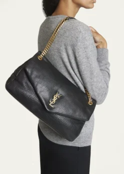 Saint LaurentCalypso Large YSL Shoulder Bag in Leather