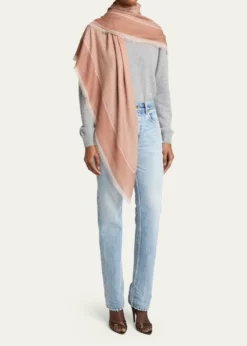 Saint LaurentCassandre Cashmere & Silk Etamine Scarf
