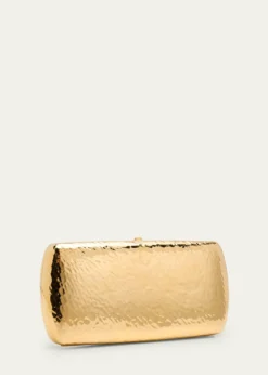 Saint LaurentCassandre Martele YSL Clutch Bag in Hammered Metal