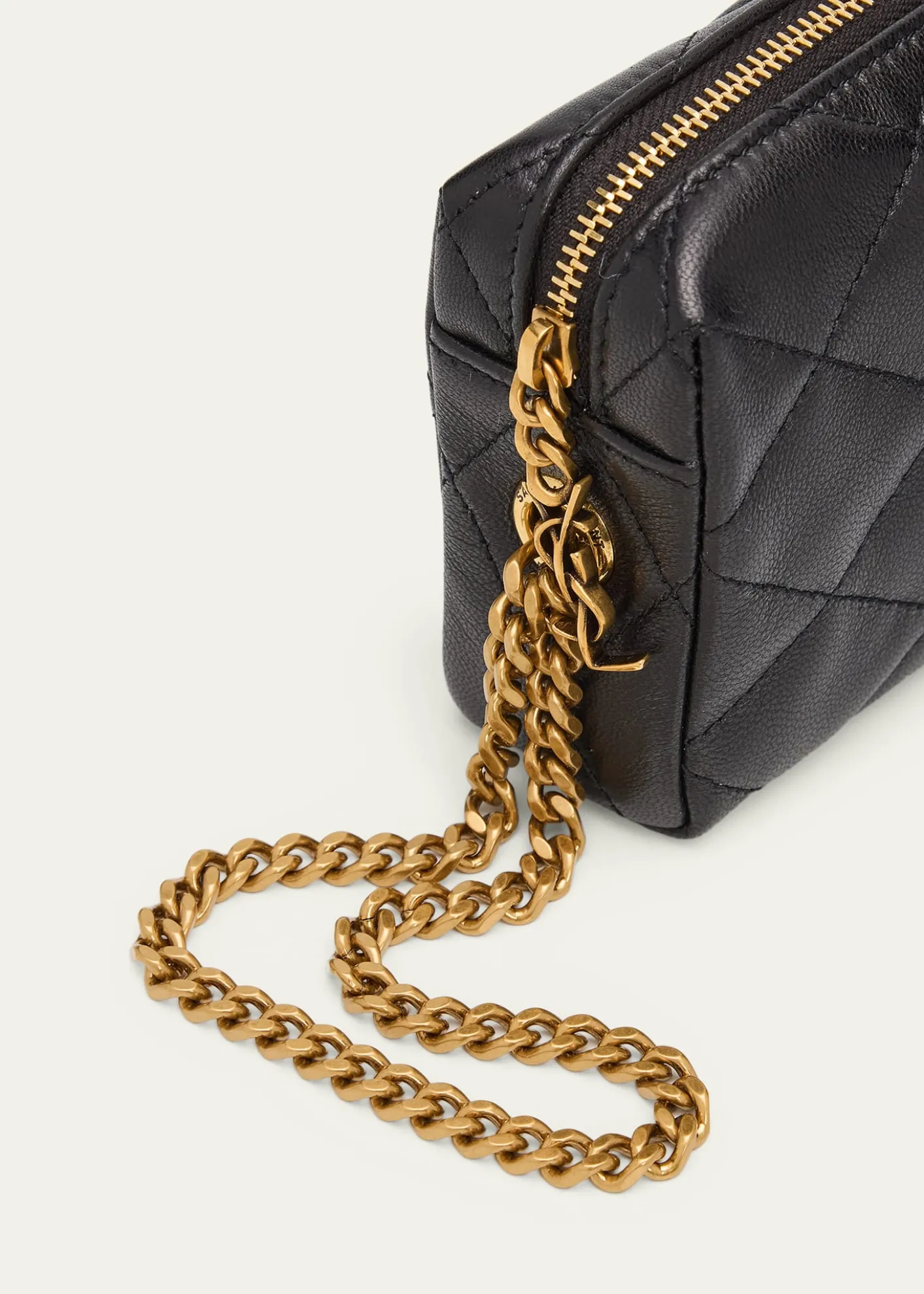 Saint LaurentCassandre Quilted Leather Wristlet Clutch Bag
