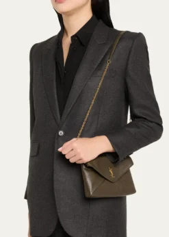 Saint LaurentCassandre Small Grain Leather Pouch Shoulder Bag