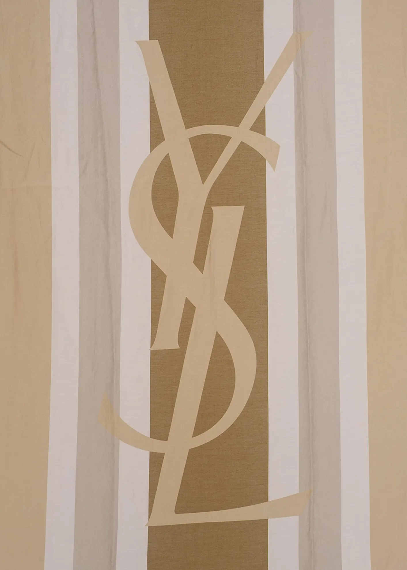 Saint LaurentCassandre Striped Stole in Cotton and Silk