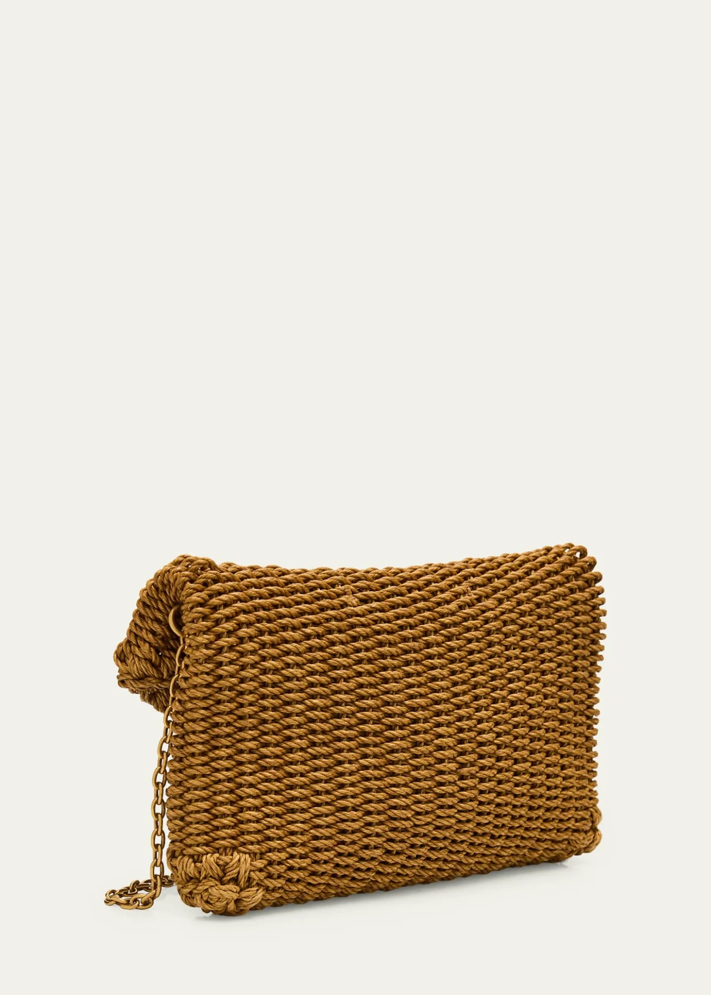 Saint LaurentCassandre YSL Woven Raffia Shoulder Bag Pouch Bag