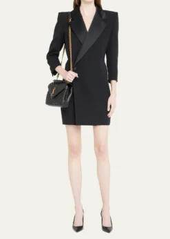 Saint LaurentCollege Medium Flap YSL Shoulder Bag in Quilted Leather