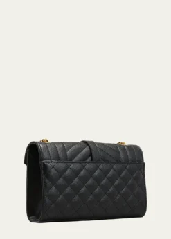 Saint LaurentEnvelope Triquilt Small YSL Shoulder Bag in Grained Leather