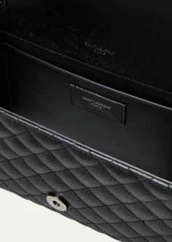 Saint LaurentEnvelope Triquilt Medium YSL Shoulder Bag in Grained Leather