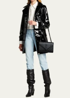 Saint LaurentEnvelope Triquilt Medium YSL Shoulder Bag in Grained Leather