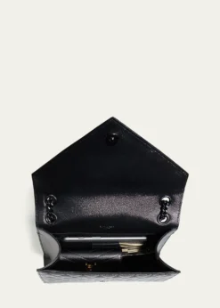 Saint LaurentEnvelope Triquilt Medium YSL Shoulder Bag in Grained Leather