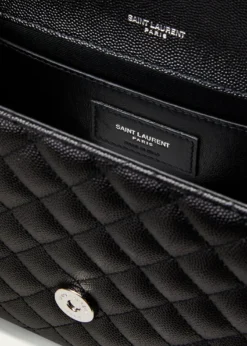 Saint LaurentEnvelope Triquilt Medium YSL Shoulder Bag in Grained Leather