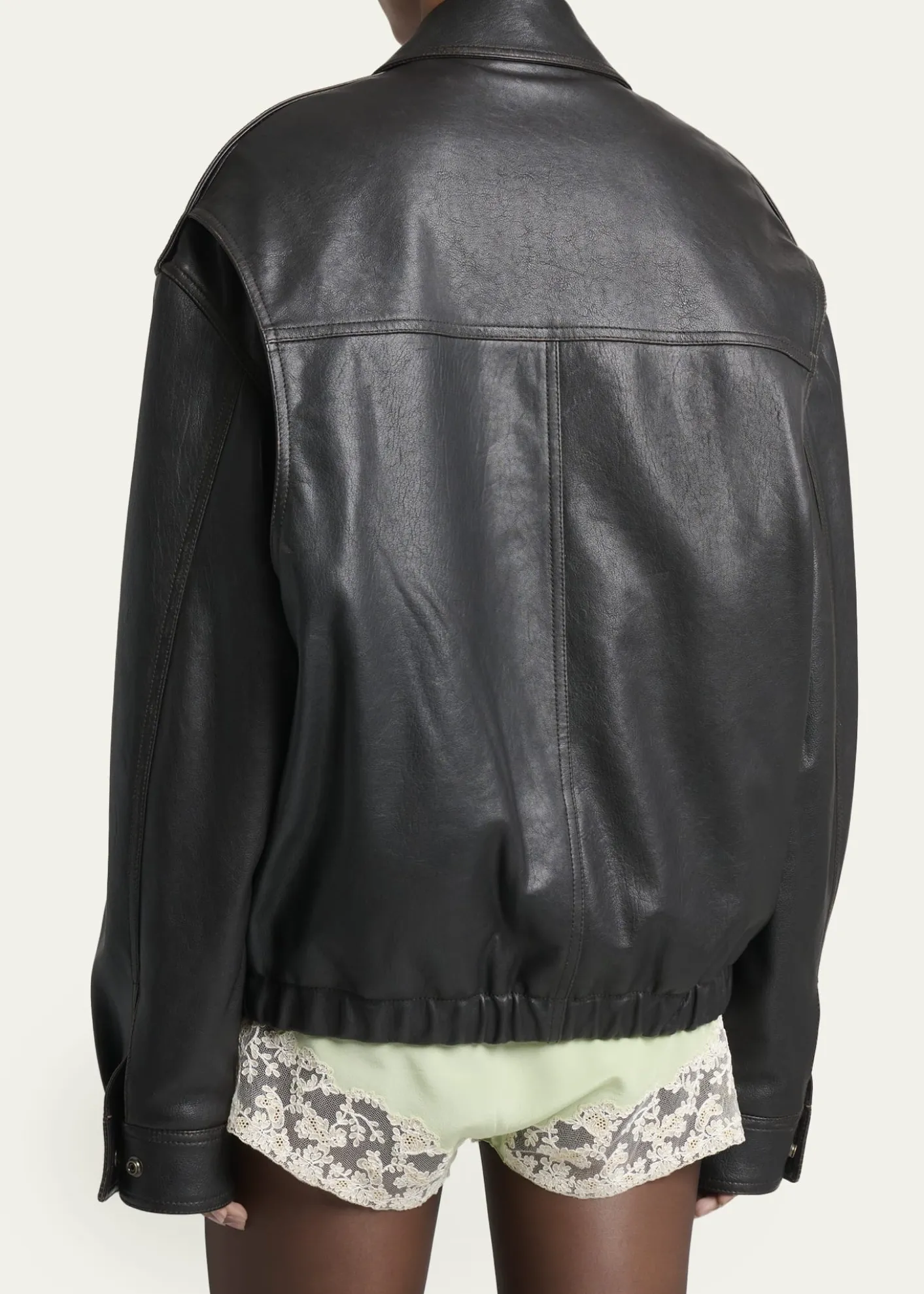 Saint LaurentFront Pocket Leather Jacket
