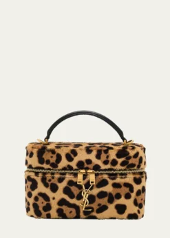 Saint LaurentGaby YSL Vanity Bag in Leopard-Print Calf Hair