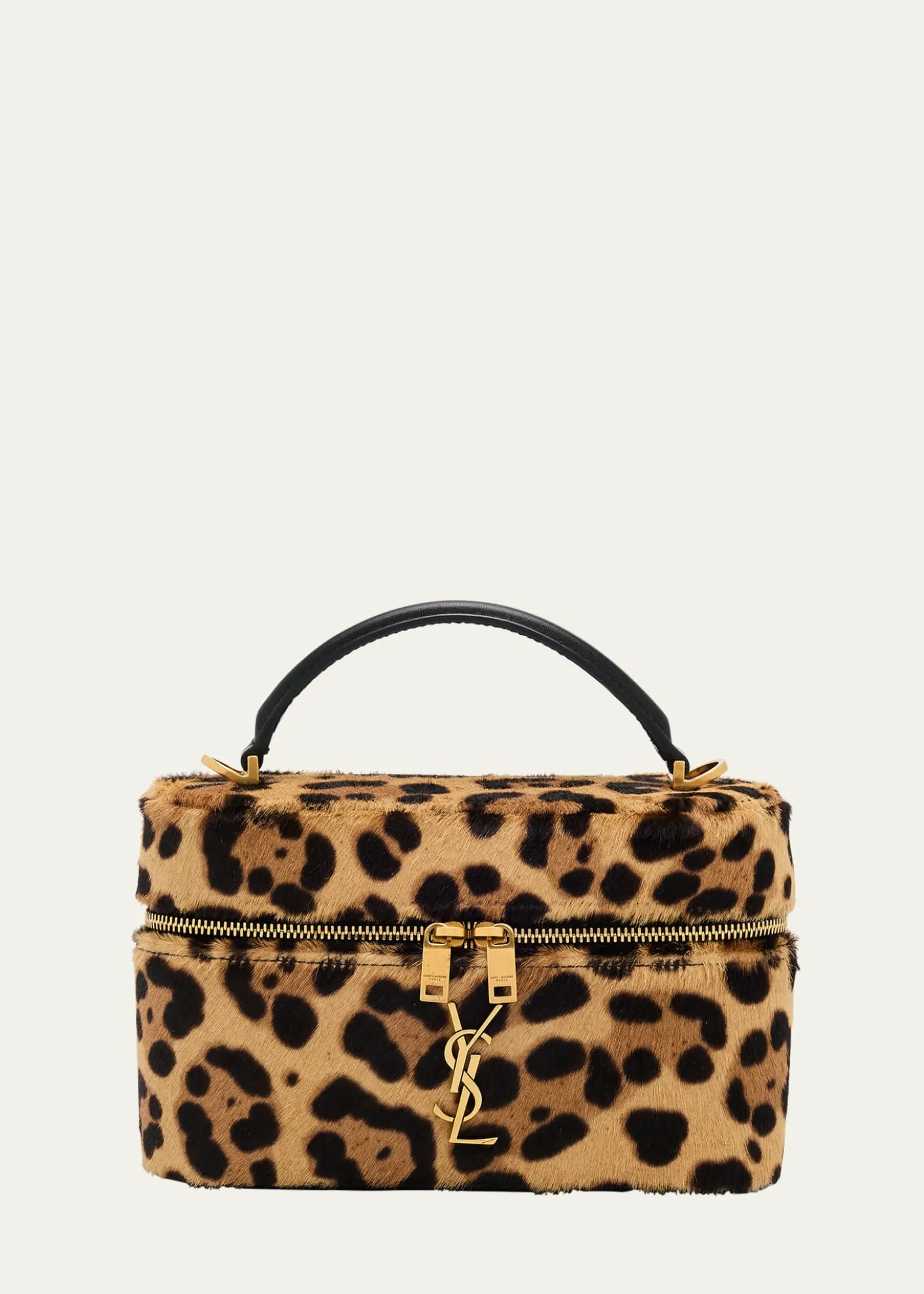 Saint LaurentGaby YSL Vanity Bag in Leopard-Print Calf Hair