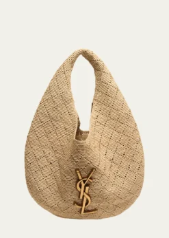 Saint LaurentIcare Hobo Bag in Raffia