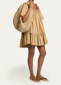Saint LaurentIcare Hobo Bag in Raffia
