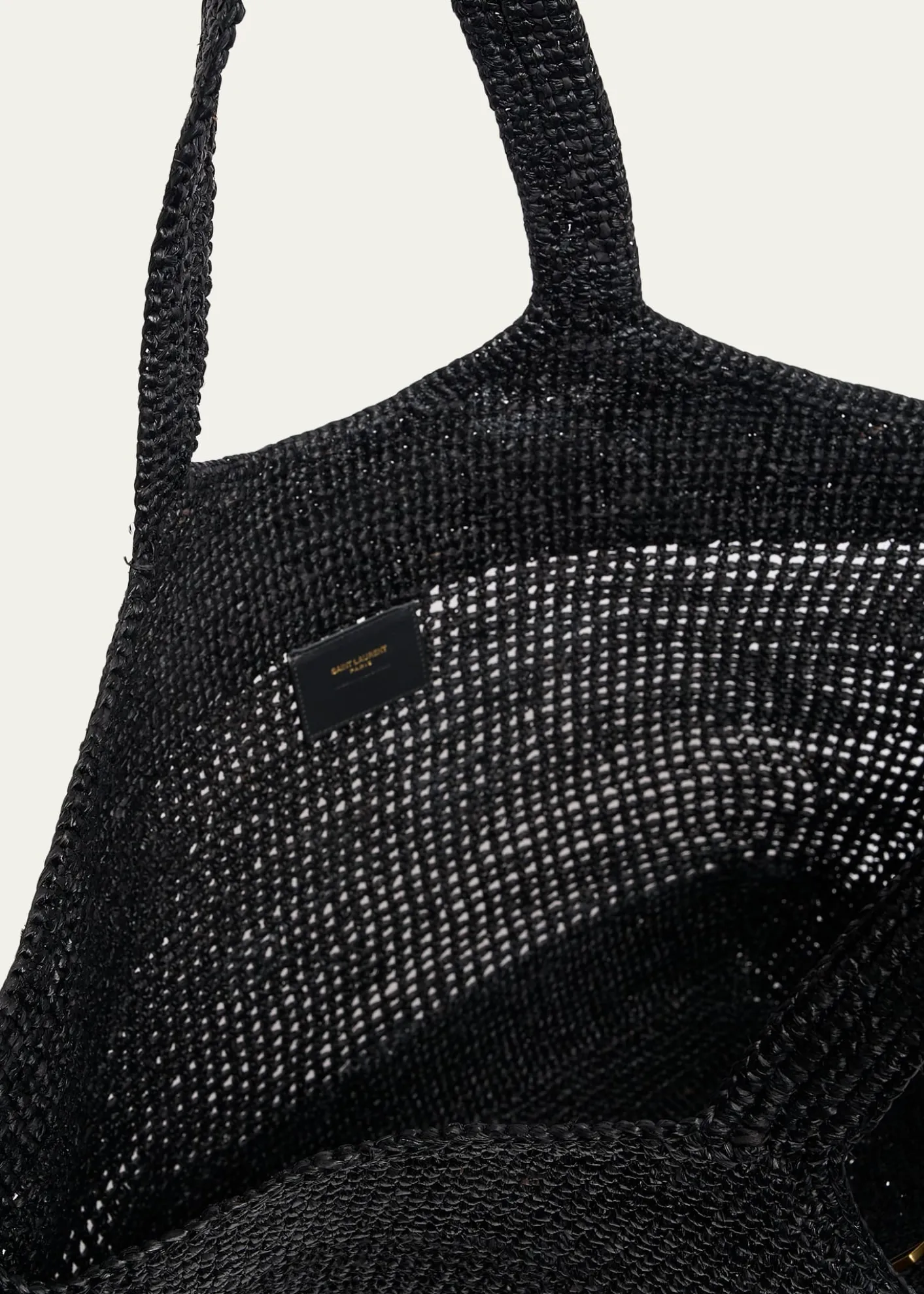 Saint LaurentIcare Medium Crochet Raffia Tote Bag