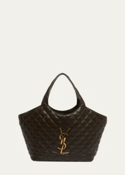 Saint LaurentIcare Medium Tote Bag in Lambskin Leather