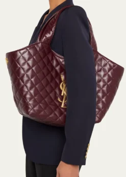 Saint LaurentIcare Medium YSL Quilted Leather Tote Bag