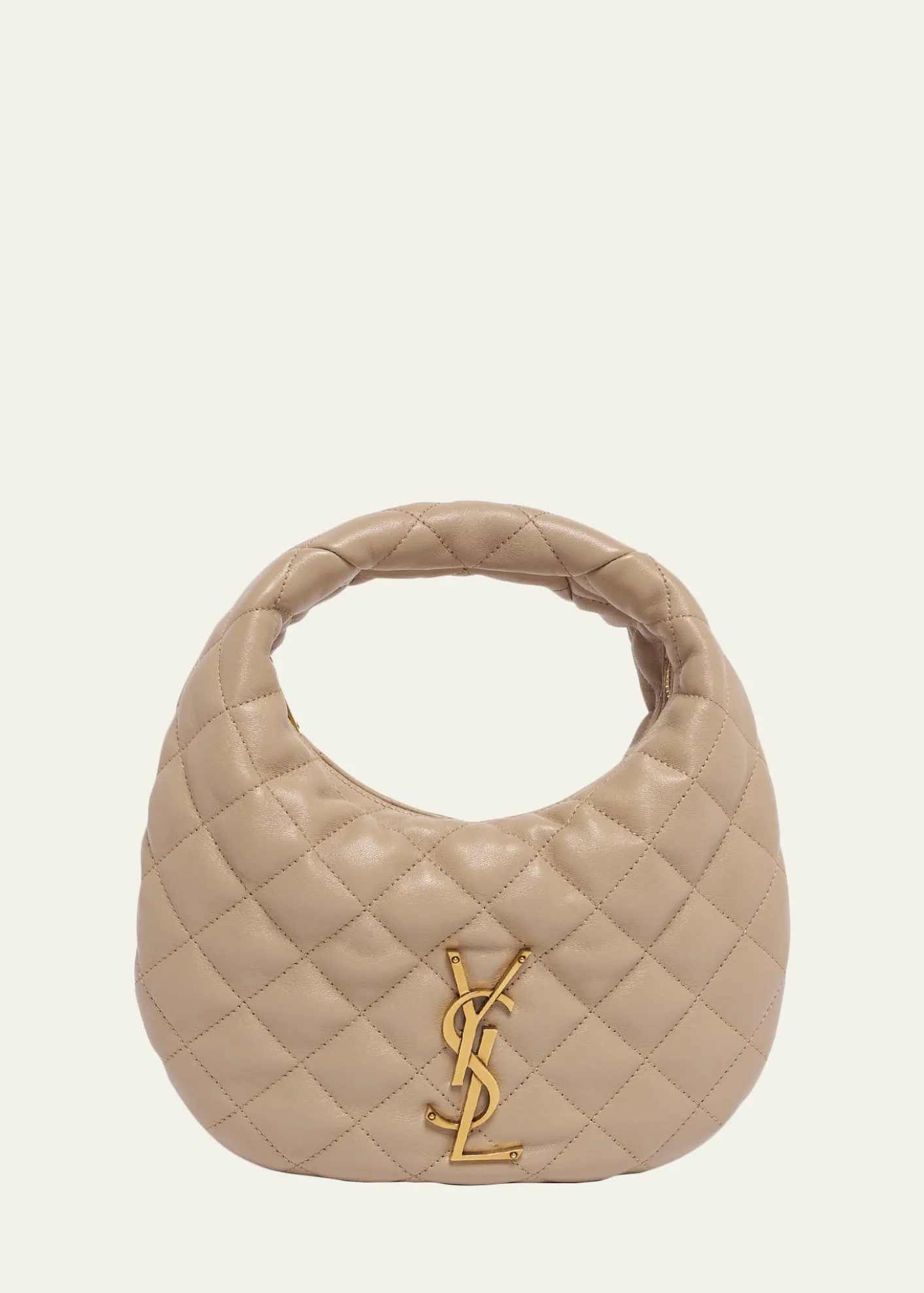 Saint LaurentIcarino Baby YSL Quilted Leather Hobo Bag