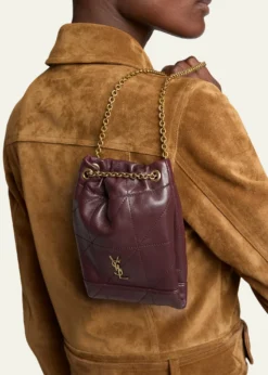 Saint LaurentJamie Mini YSL Quilted Leather Pochon Shoulder Bag