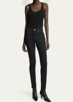 Saint LaurentJill Calfskin Ankle Booties
