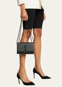 Saint LaurentKate Small YSL Crossbody Bag in Grained Leather