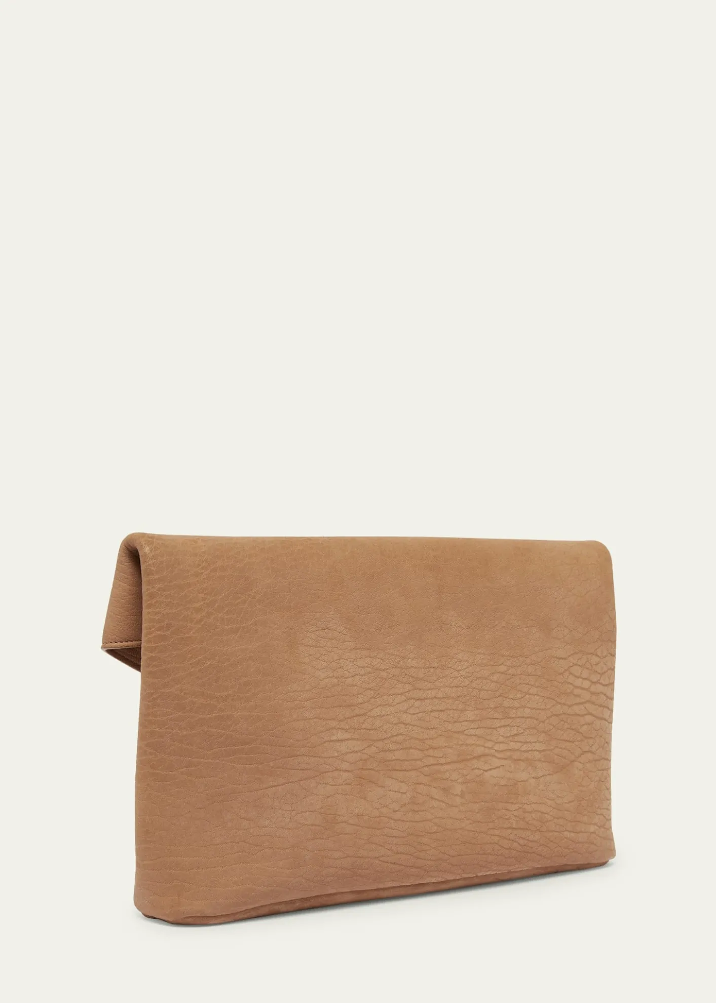 Saint LaurentLarge YSL Envelope Pouch Clutch Bag in Pebbled Leather