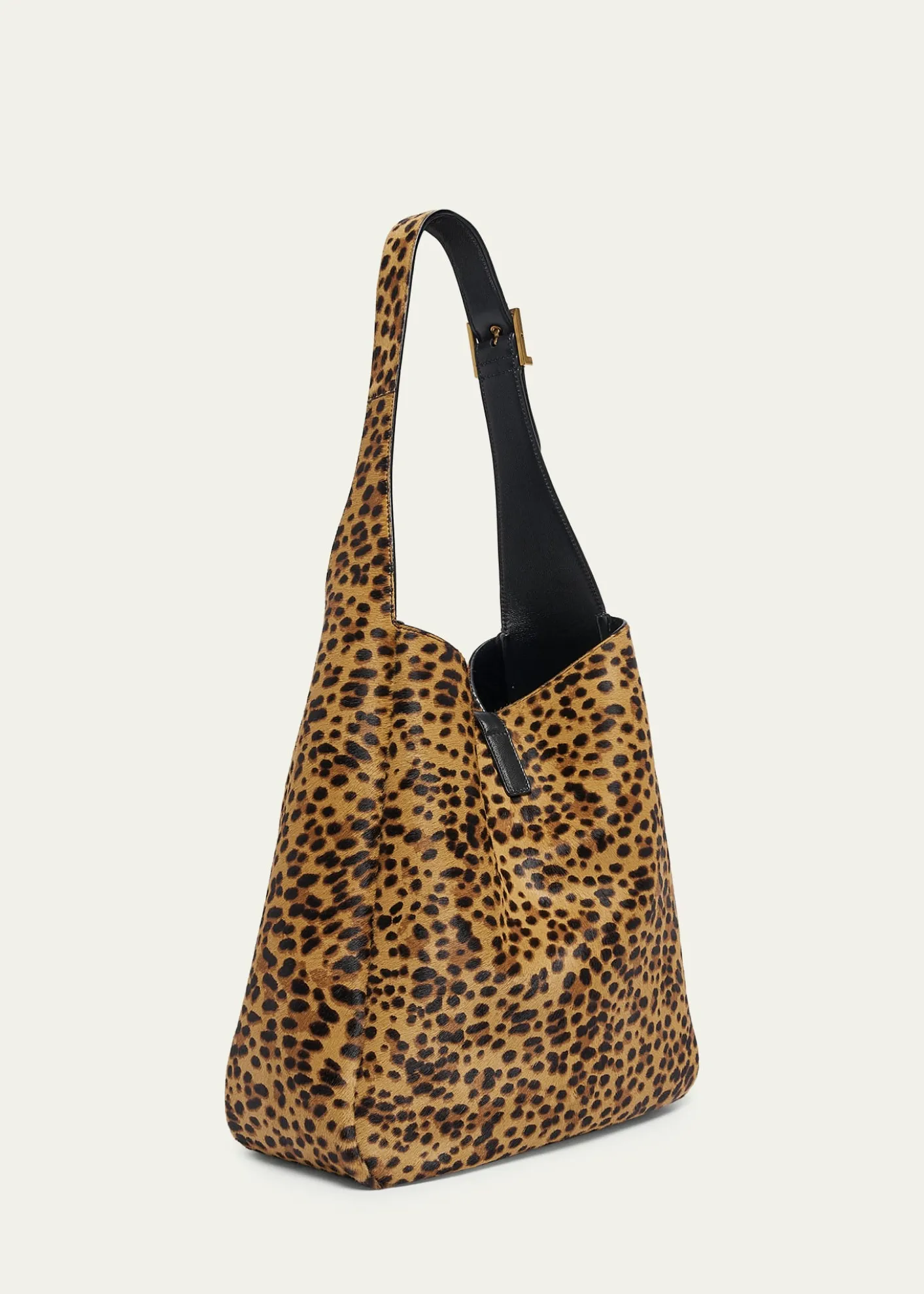 Saint LaurentLe 5 A 7 Large Animal-Print Calf Hair Shoulder Bag