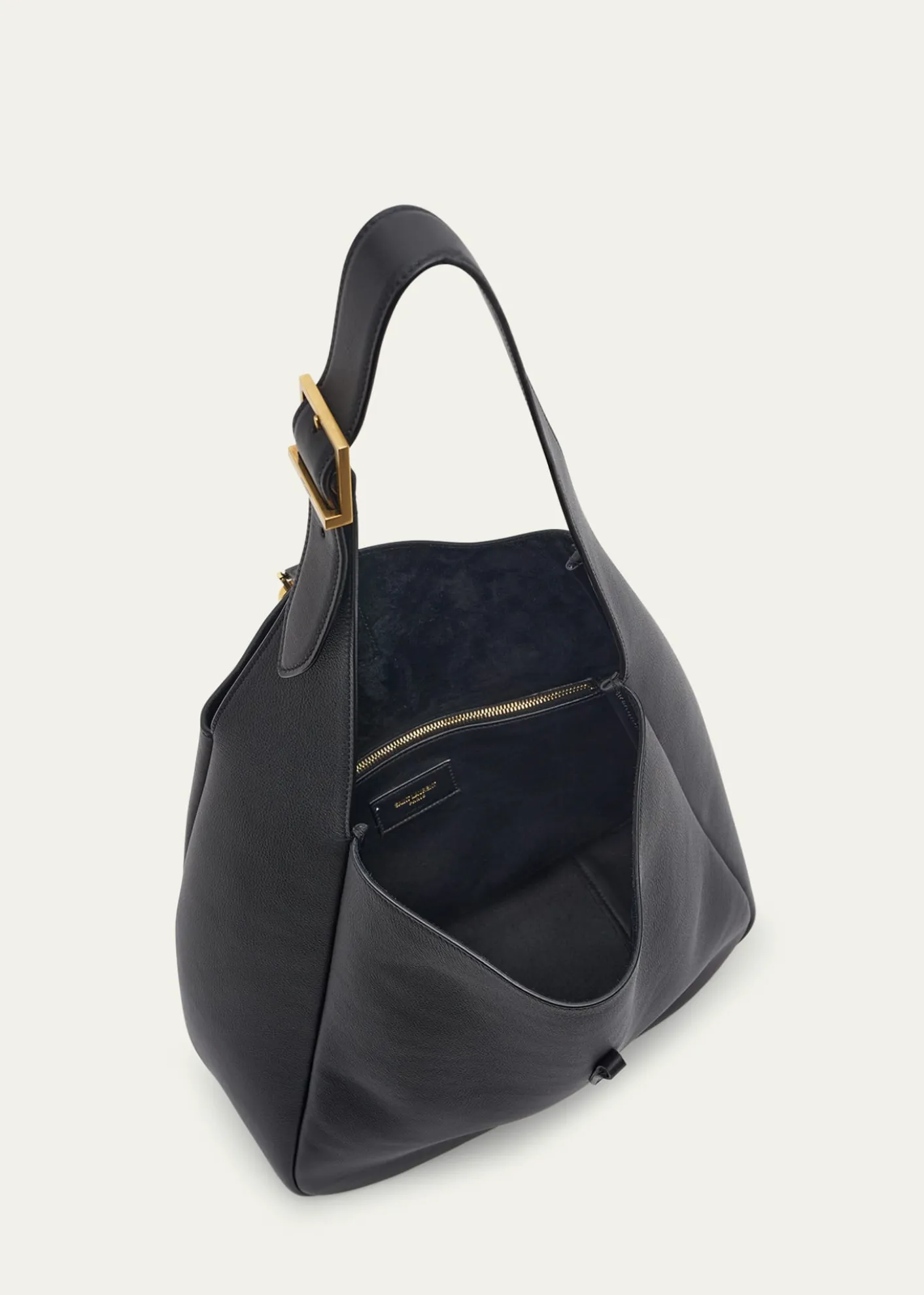 Saint LaurentLe 5 A 7 Large Shoulder Bucket Bag in Smooth Leather