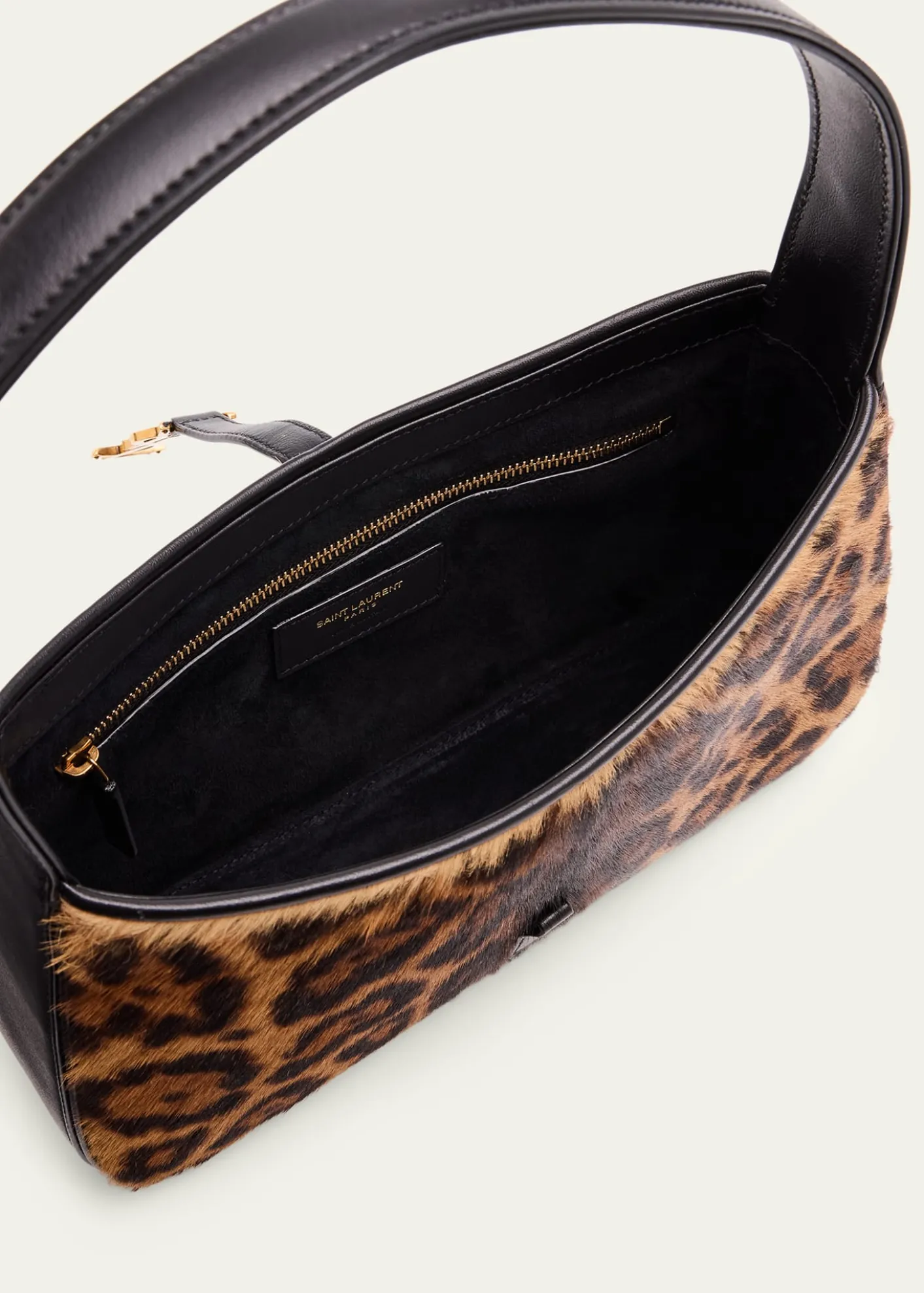 Saint LaurentLe 5 A 7 Shoulder Bag in Leopard-Print Calf Hair