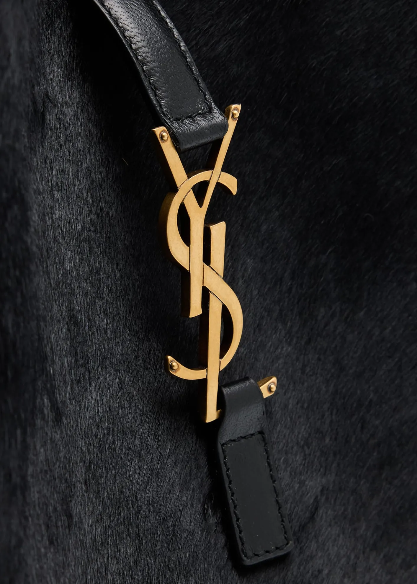 Saint LaurentLe 5 A 7 Small Shoulder Bag in Trimmed Calf Hair