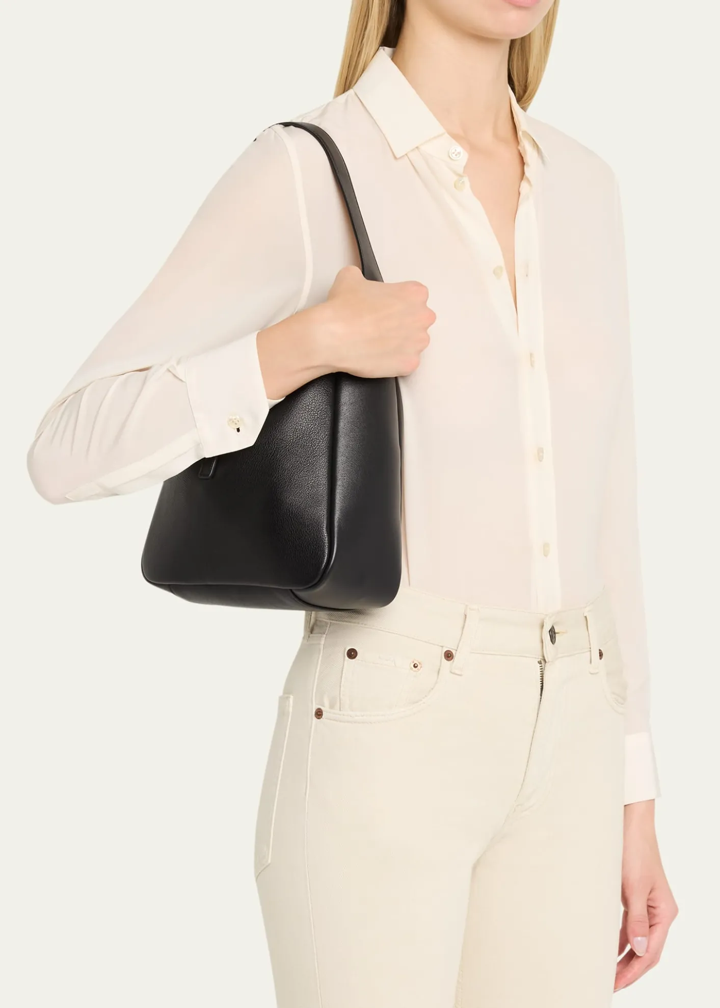 Saint LaurentLe 5 A 7 Small YSL Leather Shoulder Bag