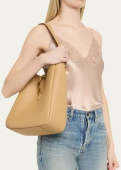 Saint LaurentLe 5 À 7 Large YSL Shoulder Bag in Grain Leather