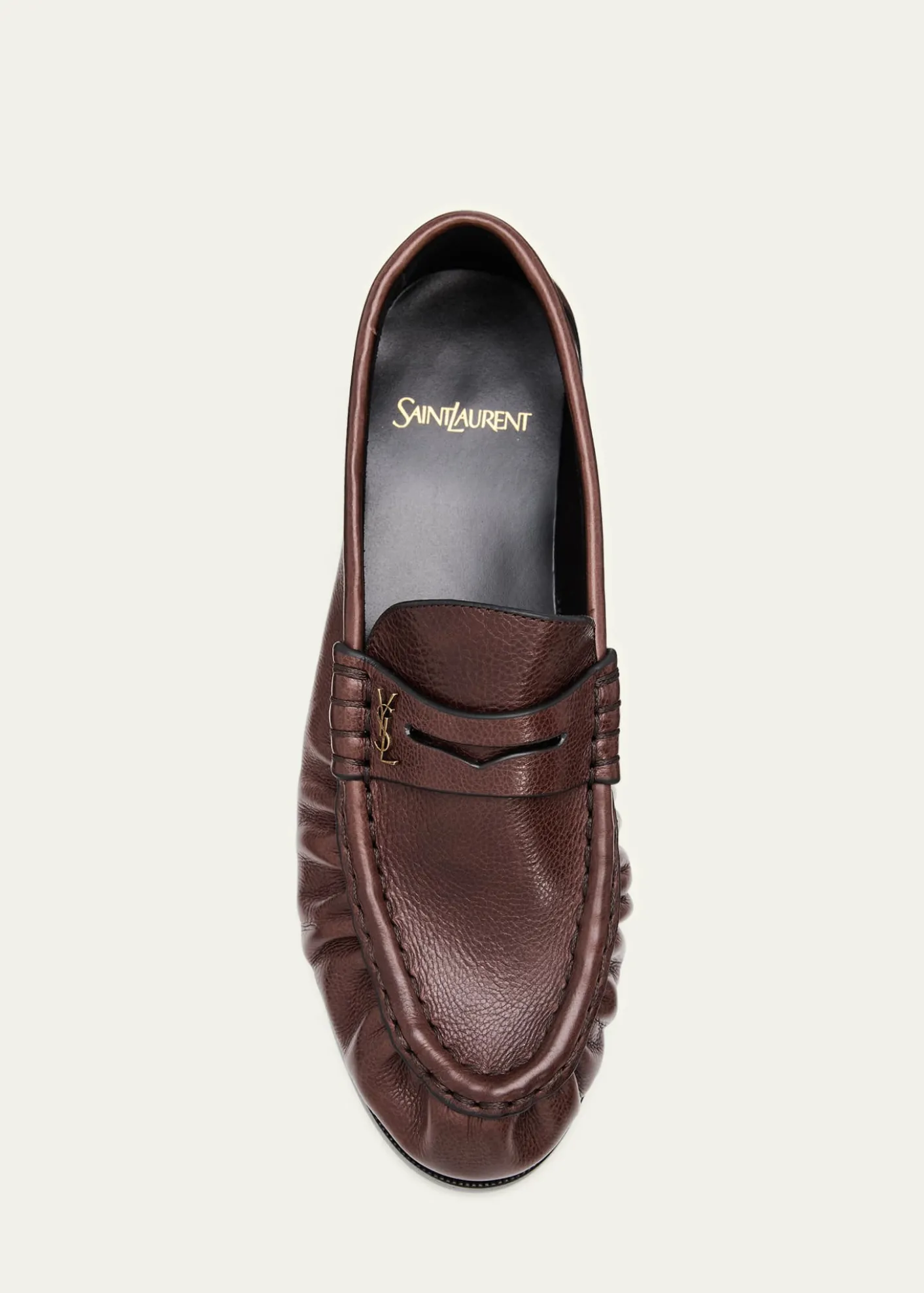 Saint LaurentLe Leather YSL Penny Loafers