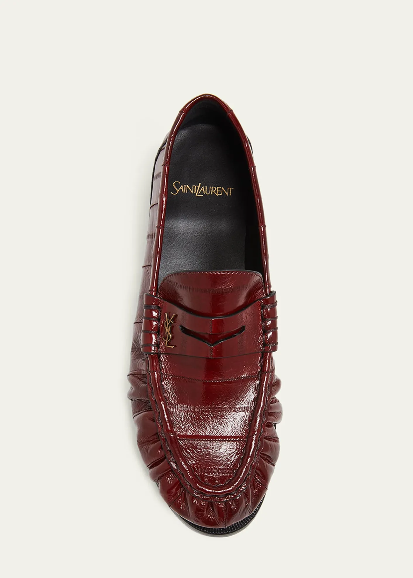 Saint LaurentLe Loafer Eel Leather Penny Loafers