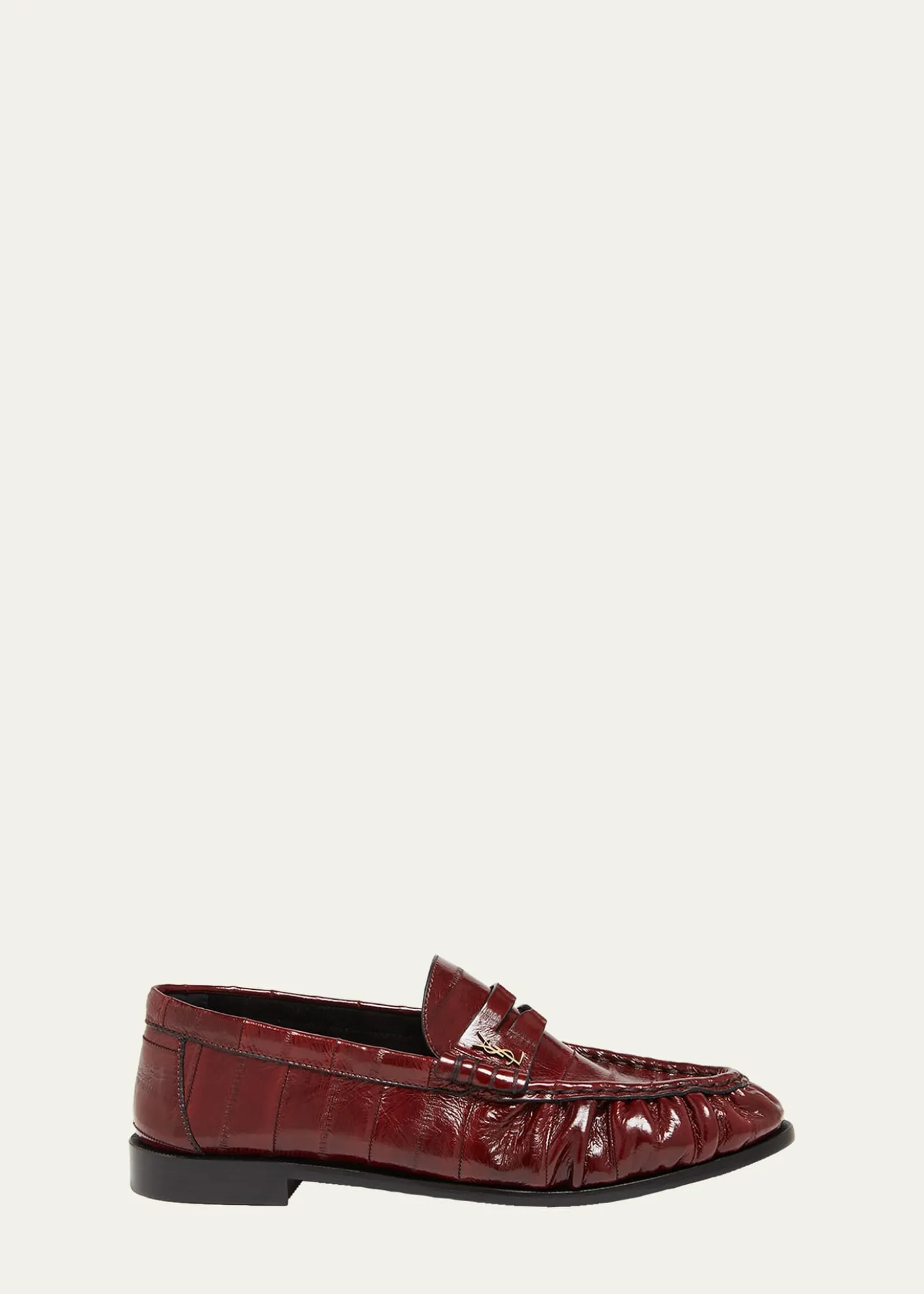 Saint LaurentLe Loafer Eel Leather Penny Loafers