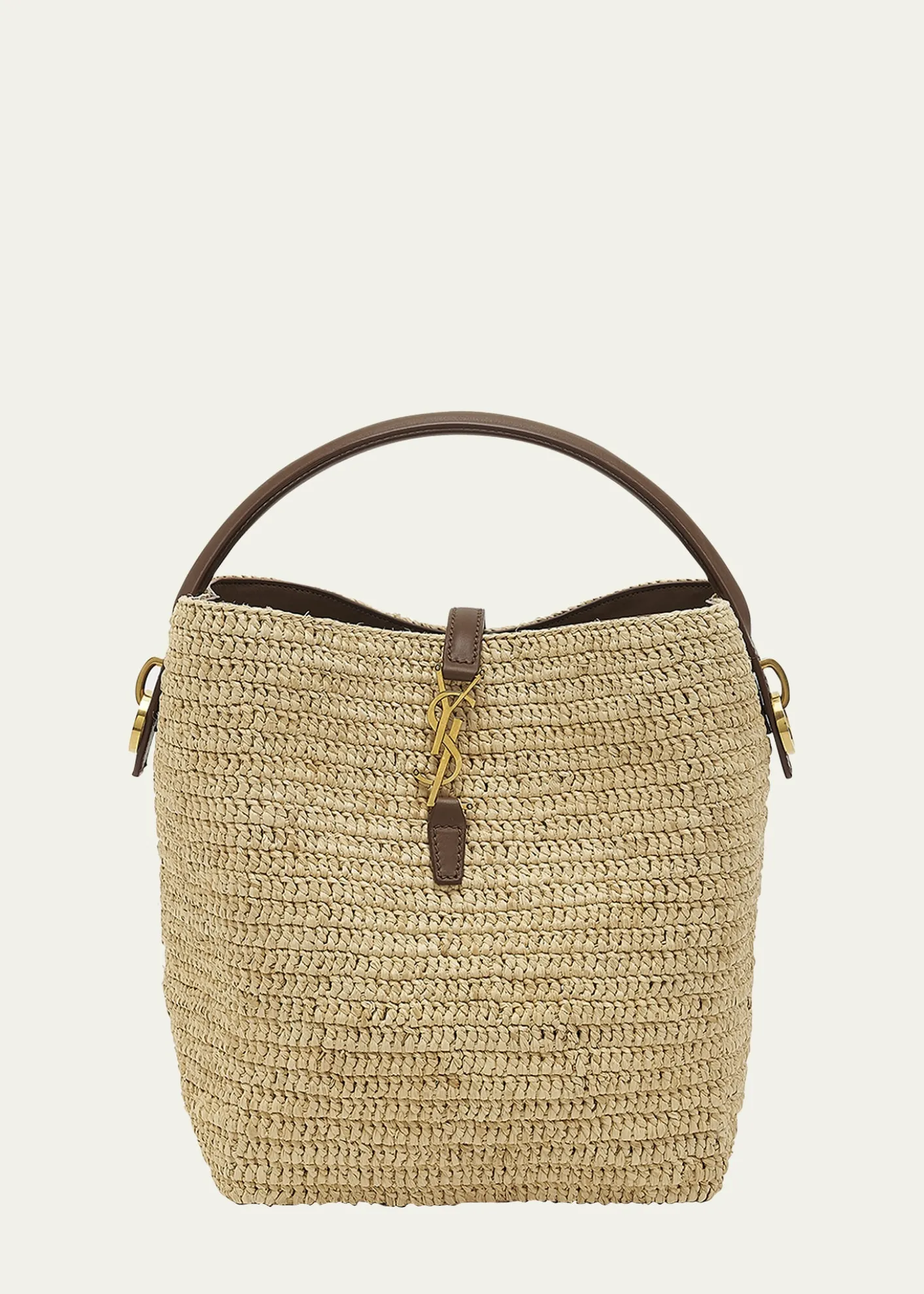 Saint LaurentLe 37 Raffia Bucket Bag