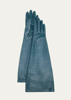 Saint LaurentLong Leather Gloves