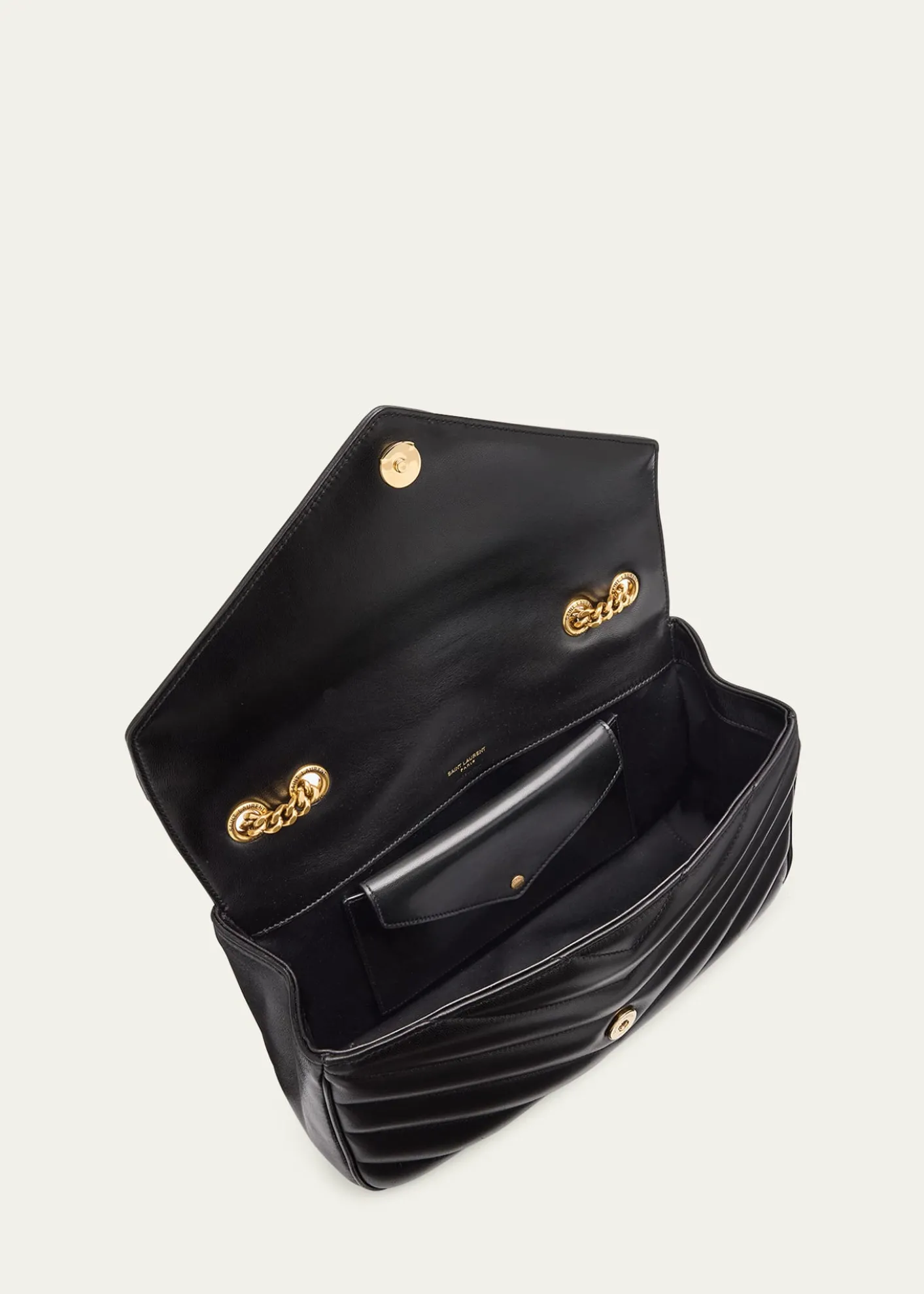 Saint LaurentLoulou Medium YSL Chain Shoulder Bag in Quilted Leather