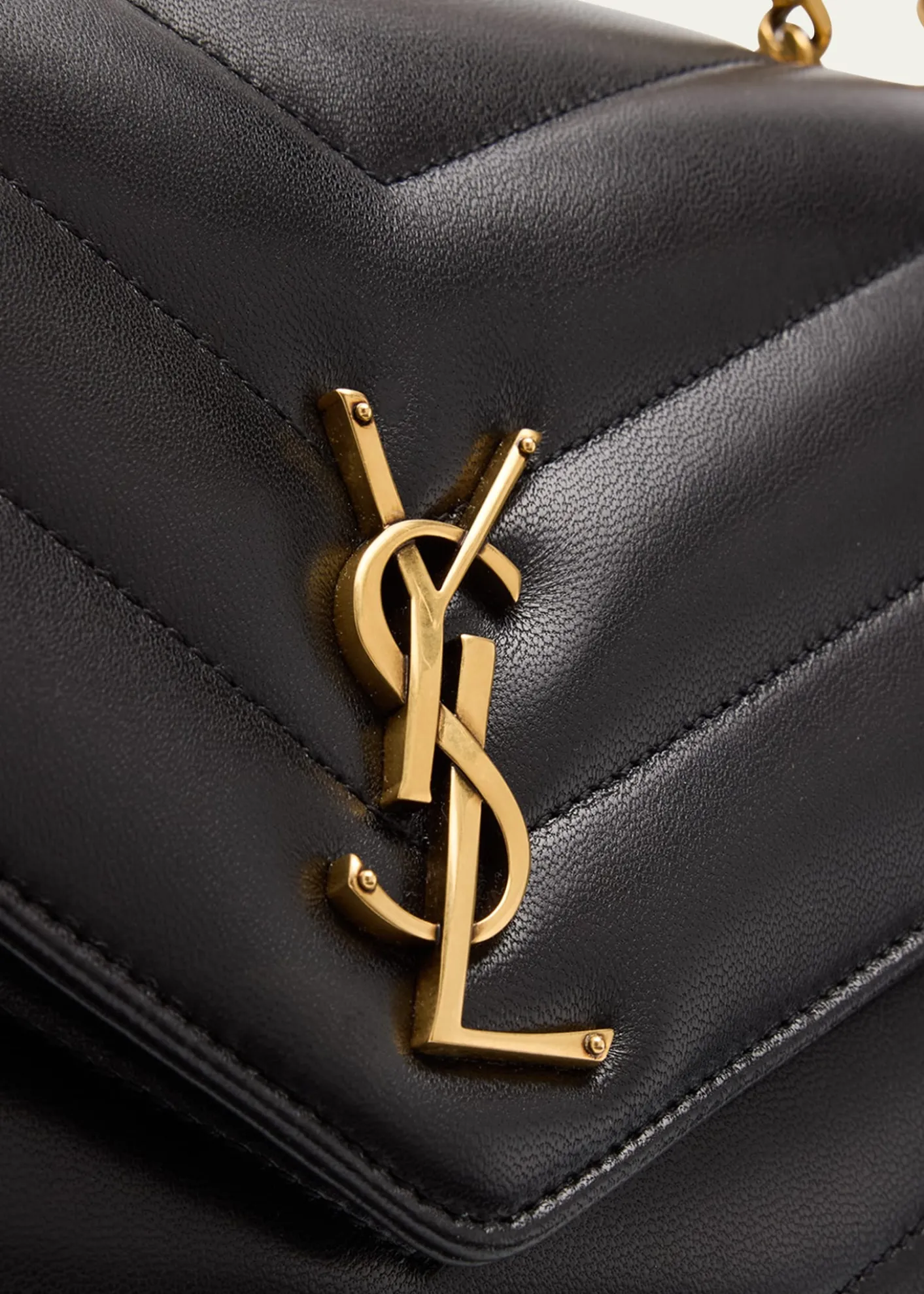 Saint LaurentLoulou Medium YSL Chain Shoulder Bag in Quilted Leather