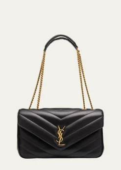 Saint LaurentLoulou Medium YSL Chain Shoulder Bag in Quilted Leather