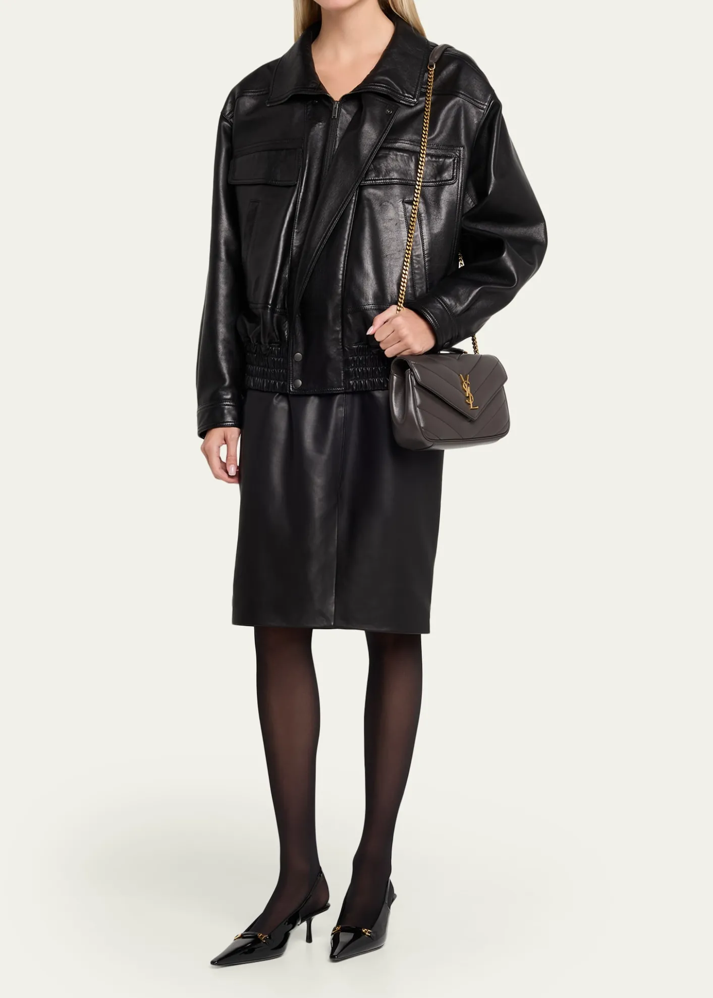 Saint LaurentLoulou Small YSL Shoulder Bag in Quilted Leather