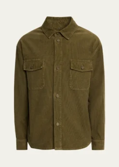 Saint LaurentMen's Classic-Fit Corduroy Overshirt